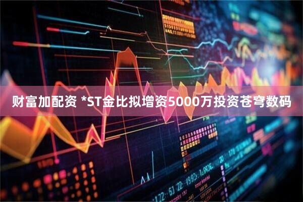 财富加配资 *ST金比拟增资5000万投资苍穹数码